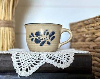 Vintage Pfaltzgraff Folk Art Tea Cups, Set of 4