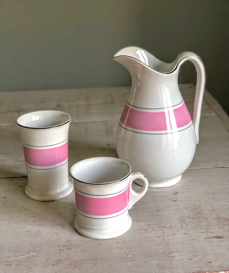 Antique Ironstone Chamber Wash Set 5 Pieces Knowles Taylor Etsy