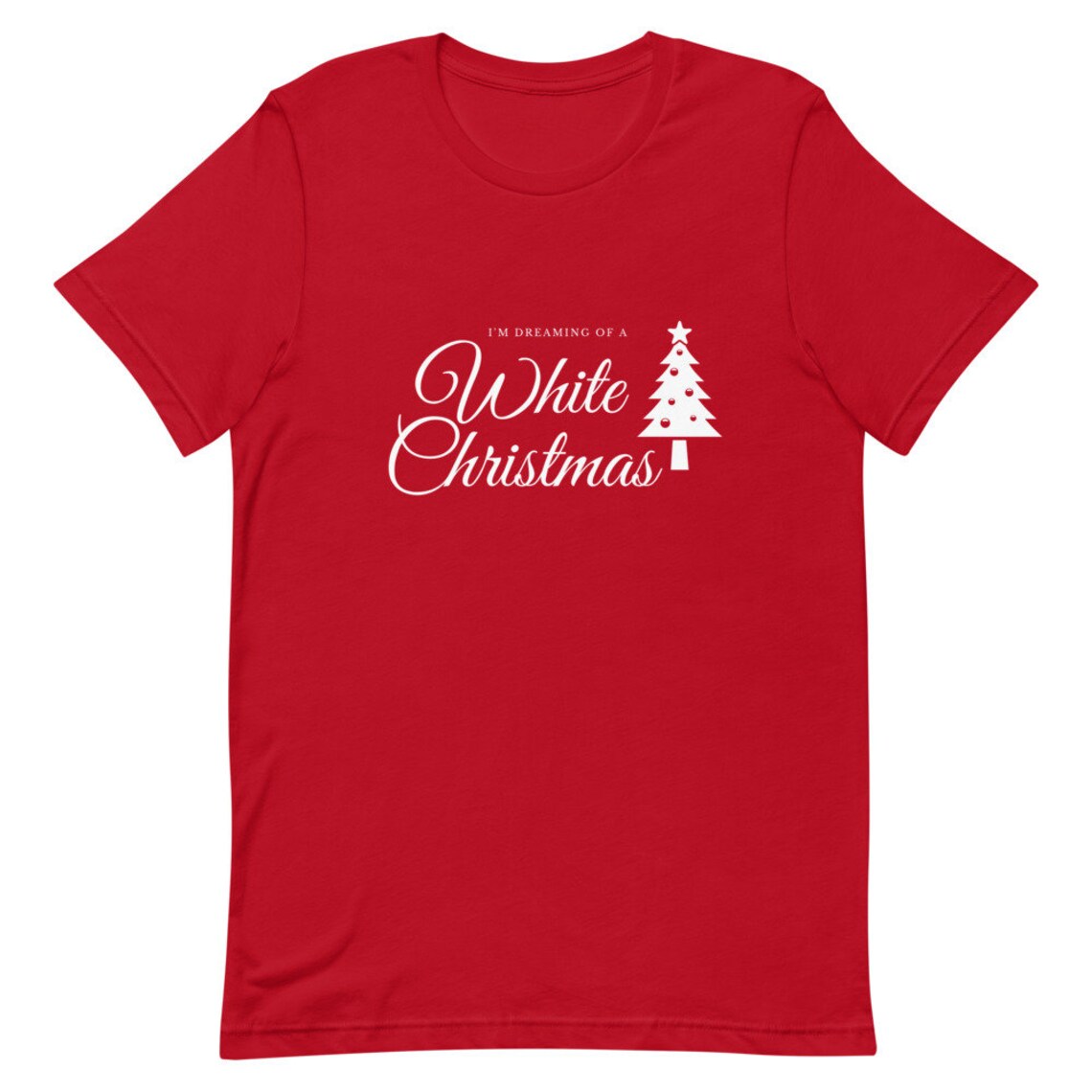 A White Christmas Shirt Christmas Tshirt Holiday Tshirt Etsy