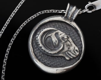 Collana In Argento Sterling Di 18 Con Ciondolo A Forma Di Segno
