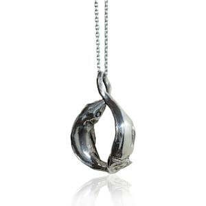 Pisces Necklace Sterling Silver Fish Necklace, Pisces Fish Zodiac Jewelry, Astrology Necklace, Handmade Fish Necklace, Pisces Gift