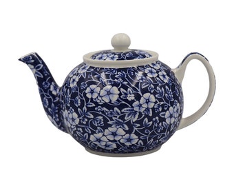 Blue Calico design 2 cup teapot made for the Abbeydale Collection.