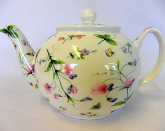 Spring Blossom design 2 cup teapot made for the Abbeydale Collection.