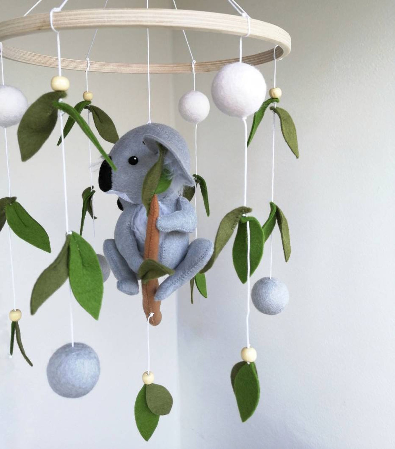 Koala baby mobile / Koala nursery decor / Woodland baby crib Etsy