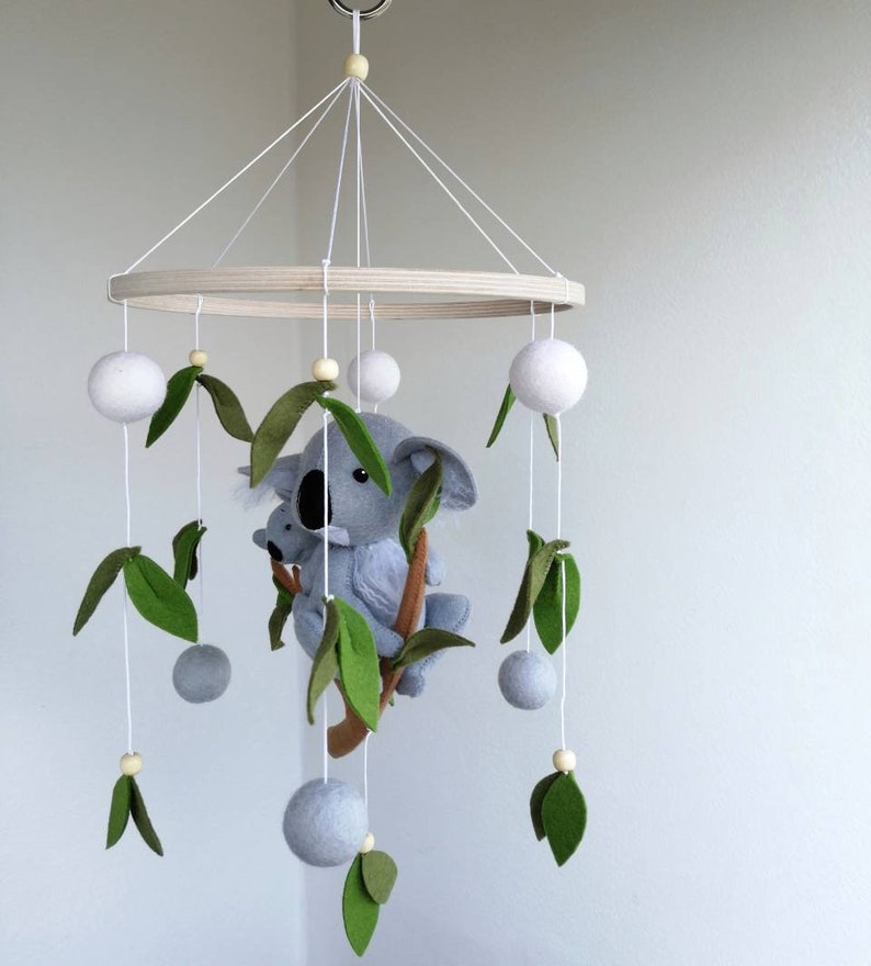 Koala baby mobile / Koala nursery decor / Woodland baby crib Etsy