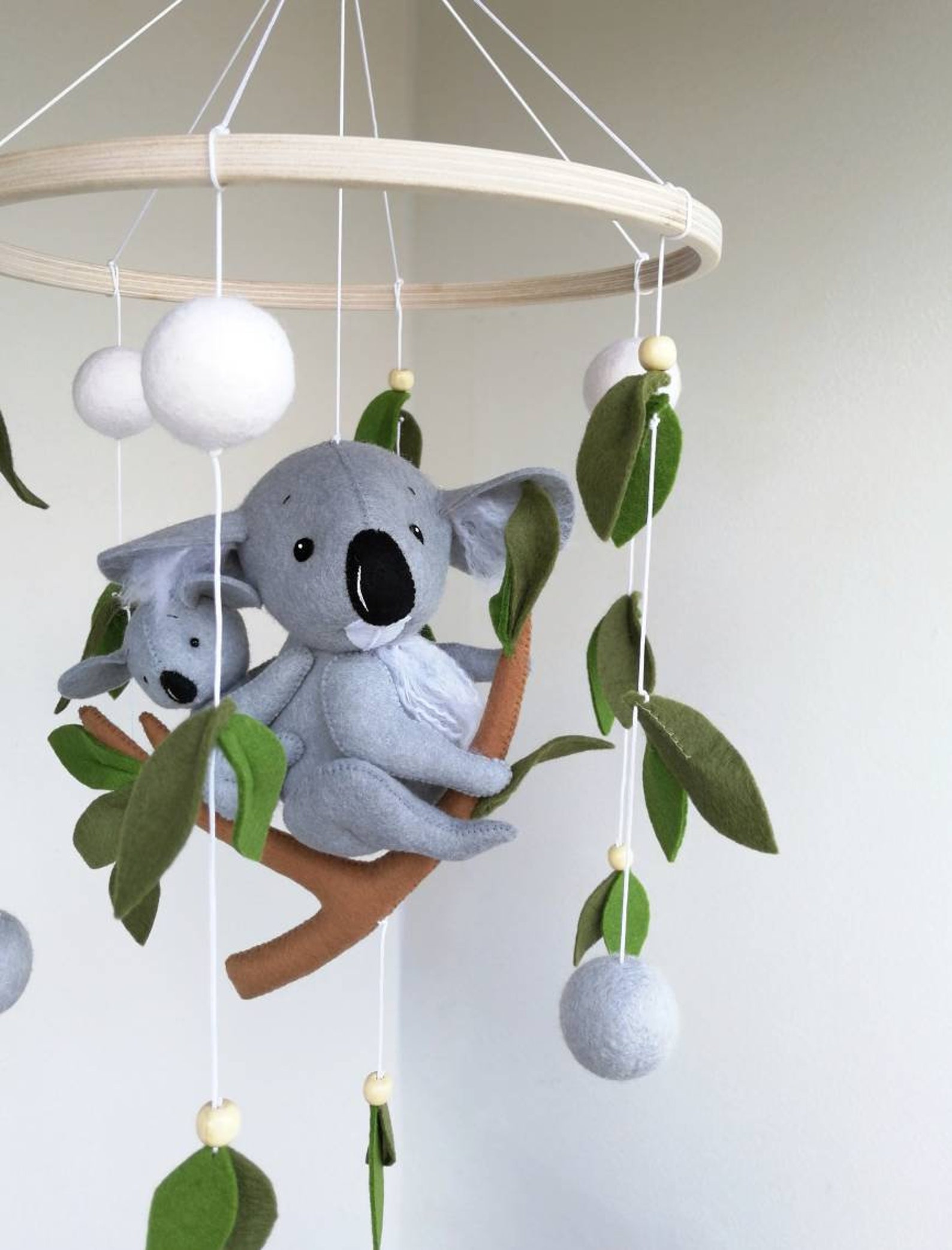 Koala baby mobile / Koala nursery decor / Woodland baby crib Etsy