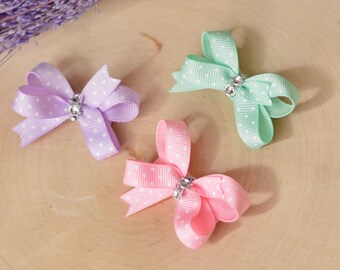 infant mini velcro bows