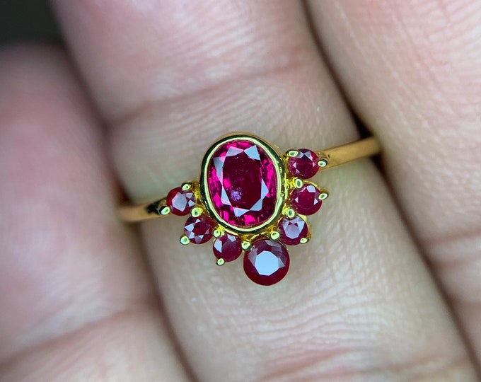 Natural Burma Ruby . Burma Ruby Ring . Certified Natural Ruby Ring . Ladies Ruby Ring . Womens Ruby Ring . Unheated Ruby Ring .