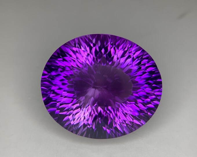 Natural Amethyst . Loose 37.35 Ct Dark Purple Amethyst laser Cut From Brazil. Natural Amethyst Healing STone. Febuarary Birthstone .