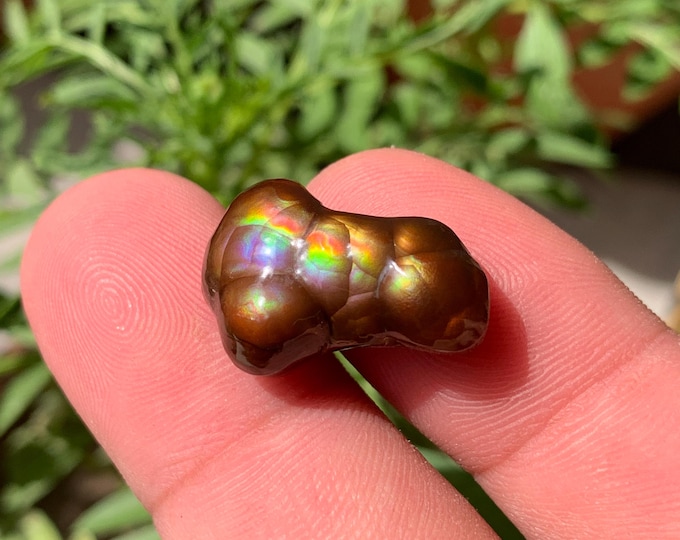 Natural Loose 19.15 Ct Mexican Fire Agate . Fire Agate . Fire Agate Most Colourful Gemstone And Rare Than Diamond . Fire Agate For Ring .