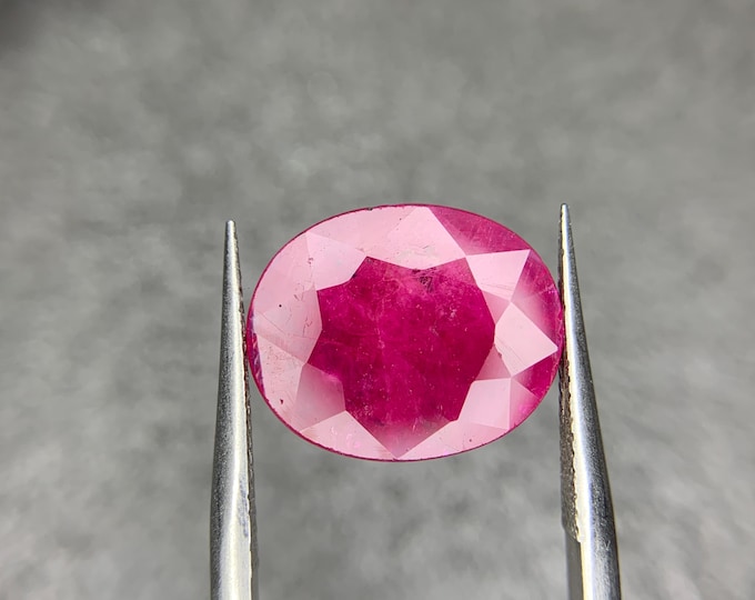 Authentic Natural Ruby . Natural 5.15 Crt Ruby From Mozambique . Natural Certified Ruby From Mozambiqe . July Birthstone.