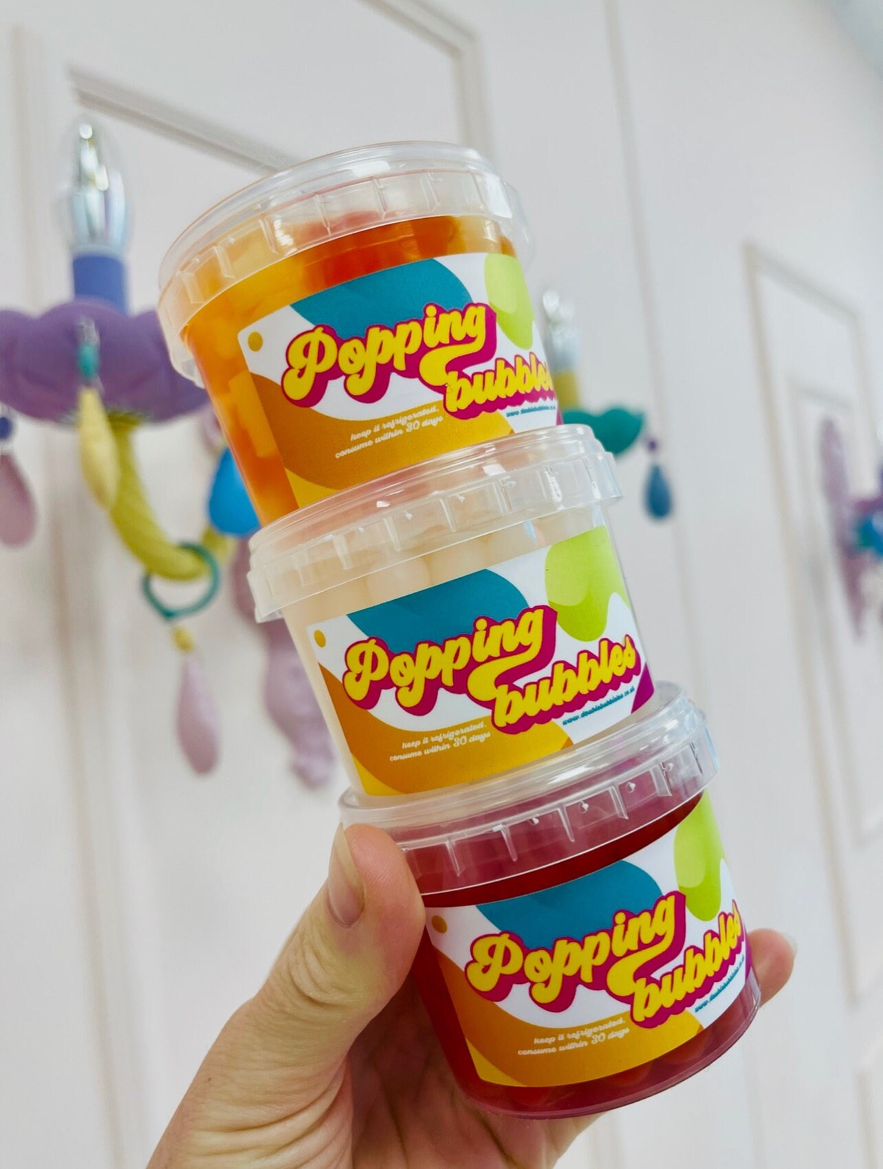 Popping Boba Jelly Bubble Tea Balls Vegan Bursting Etsy