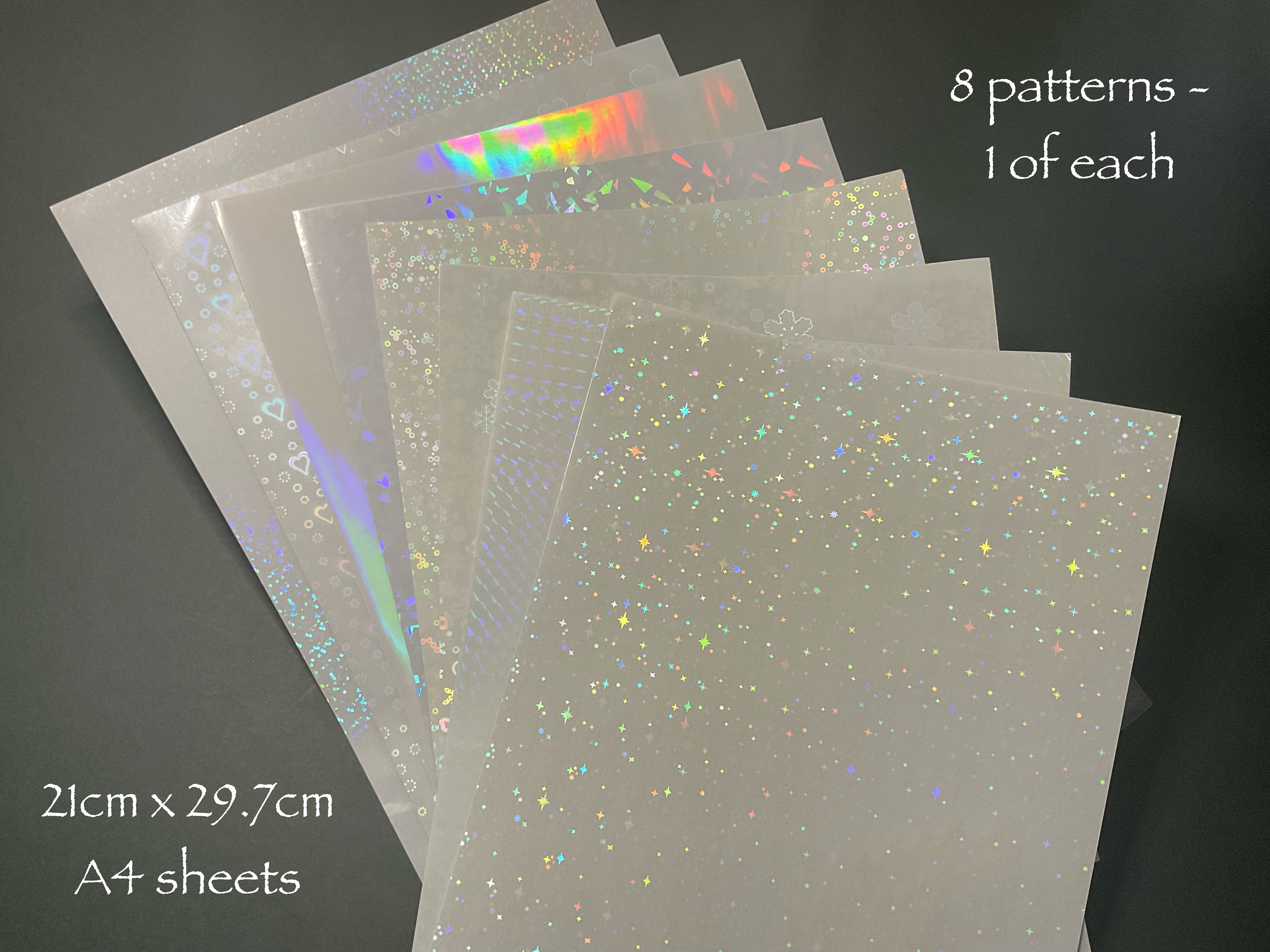 Shattered Glass Cold Laminate Holographic Laminate (A4 Sheets)