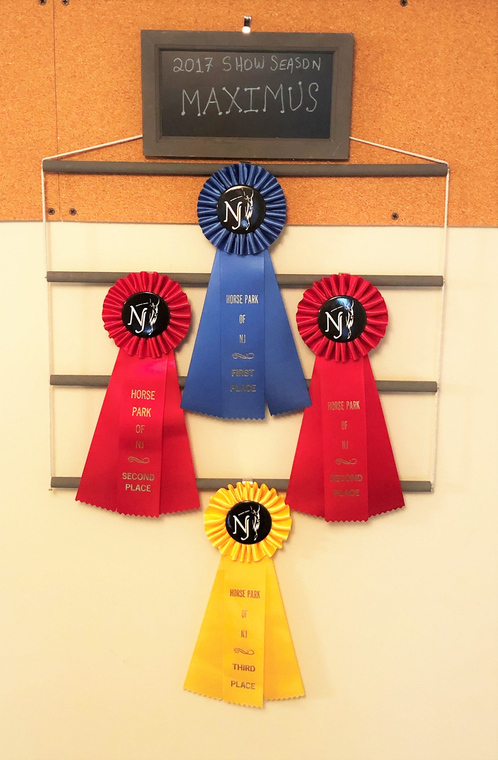 Reusable Horse Show Ribbon Hanger chalk board horse show Etsy