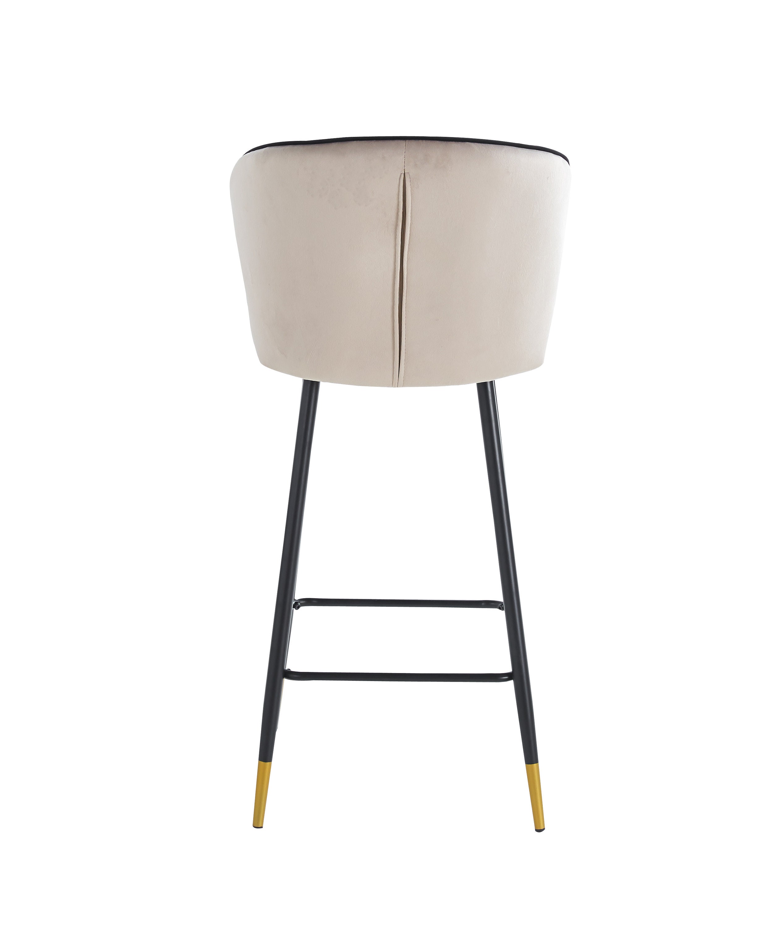 2x Kitchen breakfast Bar Stool Velvet Fabric luxury Gold Tips Etsy