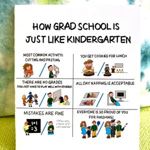 Carte de doctorat: Comment le doctorat est comme la maternelle