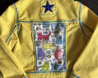 pale yellow denim jacket