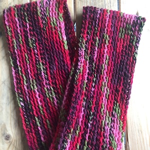 Infinity Scarf Double Snood Red Pink Olive Plum Unique