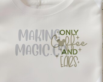 Coffee and Ears Only Printed Tee