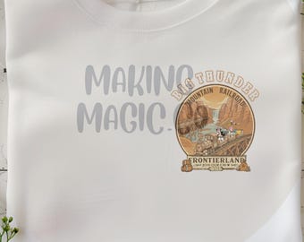 Big Thunder Railroad Train Printed Tee