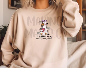 Coquette Goose Cotton Sweatshirt