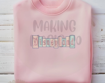 Happiest Place Pretty Coquette Embroidered Sweatshirt