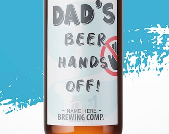 Dad's Beer Fathers Day Beer Labels 3 Pack, Dad Beer Labels, Personalised Beer Labels - Just apply to your favourite beer bottles