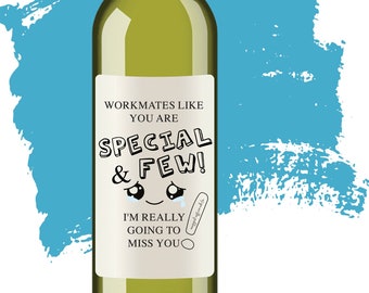 Work Leaving Gift Wine Bottle Label Funny Leaving Work Label Gifts Work Bestie Novelty Wine Bottle Label Colleague New Job Present Coworker