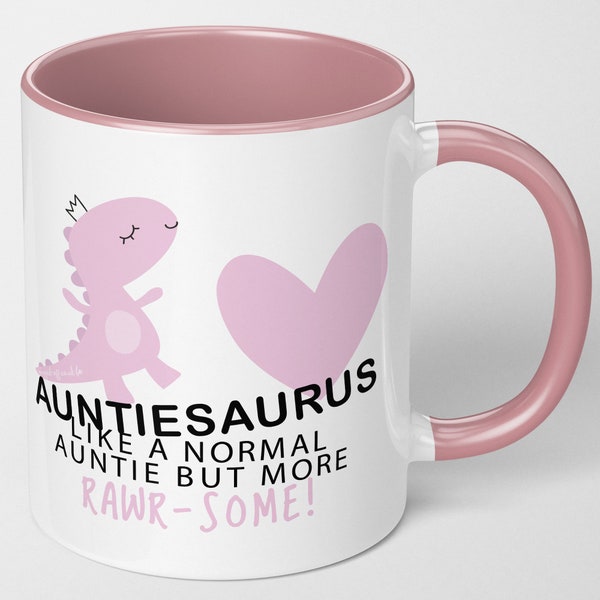 Auntie Gifts Auntiesaurus Mug Auntie Birthday Presents Auntie Christmas Present Auntie Mug Auntie Tea Coffee Mugs