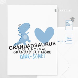 Granddad Birthday Card, Grandad Fathers Day Grandad Card