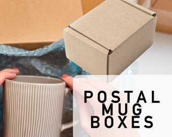 Smashproof Mug Boxes Double Walled Mailing boxes For 10oz & 11oz Mugs Candles And Other Small Goods Over 20 Pallets In Stock