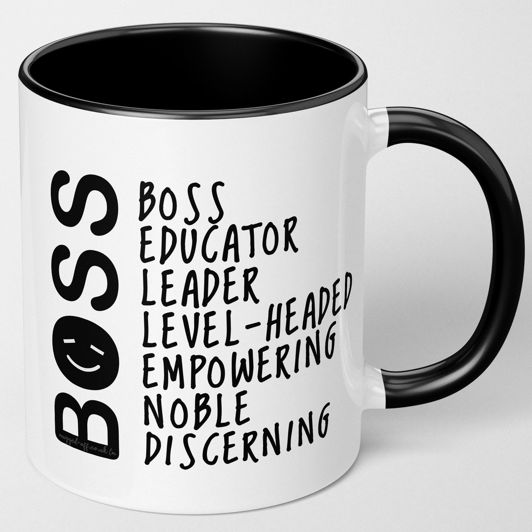 Boss Mug, Boss Gift, Funny Secret Santa Boss Gift Etsy UK