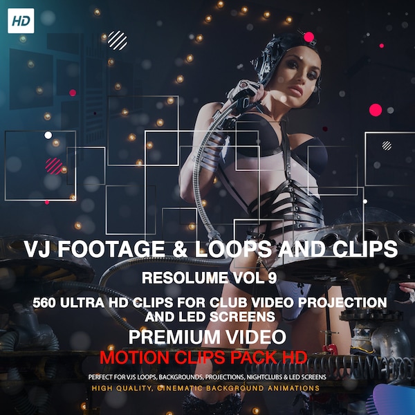 Riprese VJ, loop e clip Resolume Vol 9