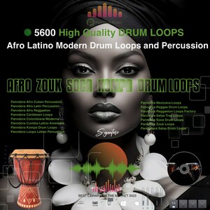 Afro Kompa Zouk Modern 5600 Drum Loops Collection