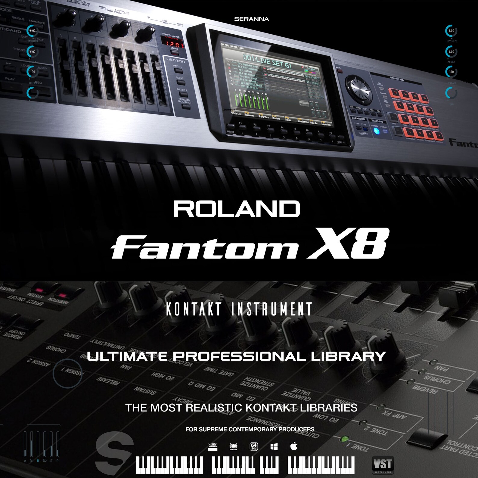 Roland Fantom X8 Kontakt Instrument Full Etsy