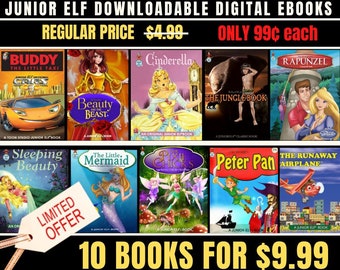 Give the Gift of Magical Stories -- 10 Junior ELF Downloadable Digital E-books