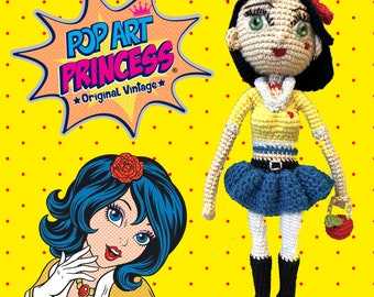 Collectible LIMITED EDITION Pop Art Teen Snow White authentic crochet doll!