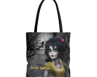 Snow White Zombie AOP Tote Bag