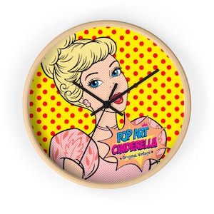 Cinderella Pop Art Princess Wall clock