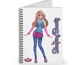 Teen Sleeping Beauty Spiral Notebook - Ruled Line