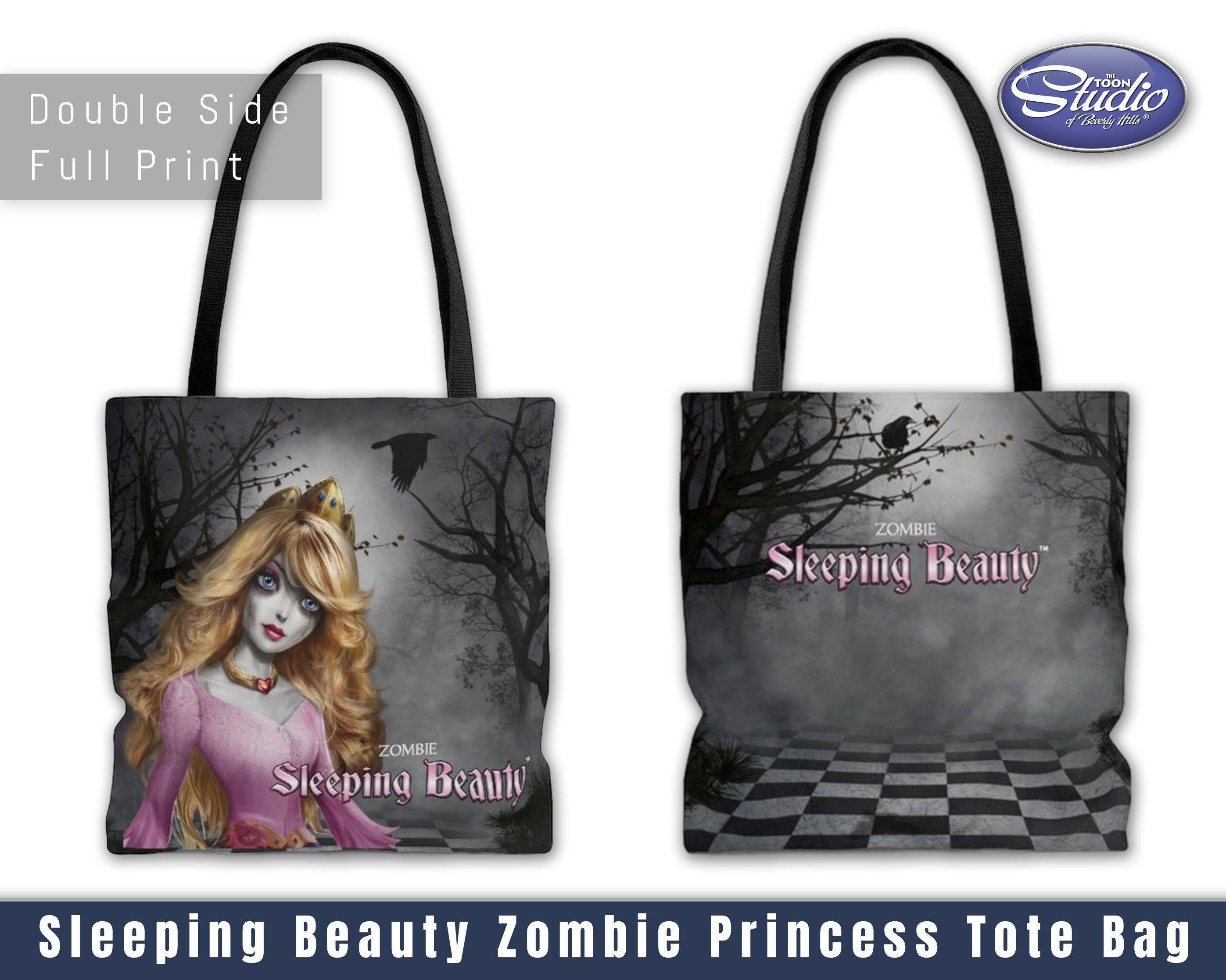 Zombie Sleeping Beauty AOP Tote Bag 