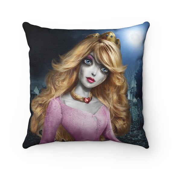 Zombie Sleeping Beauty Spun Polyester Square Pillow - Etsy