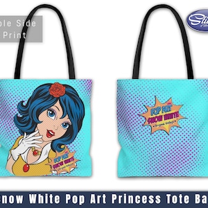 Snow White Pop Art Princess AOP Tote Bag