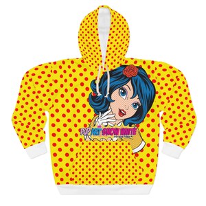 Snow White Pop Art Princess AOP Unisex Pullover Hoodie