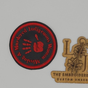 MMIW Awareness Patch: Embroidered Indigenous Women Support (3-Inch Iron-On)