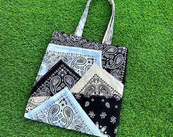 Bandana Tote Bag | Tote Bag | Shoulder Bag | Cute Bag