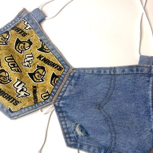 Denim Pocket Top | Gameday | College | Handmade | Jean | Thrifted | Hand-made | Made to order | UCF | FSU | UF
