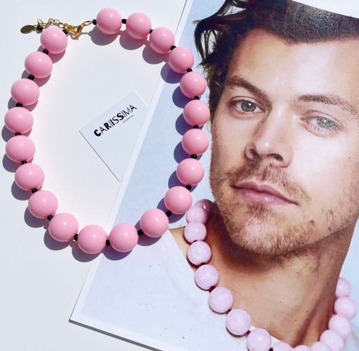 Beaded Necklace Harry Styles Inspired Funky Bubblegum Etsy