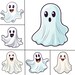 Cute Ghost Clipart Spooky Season Kids Halloween Happy Ghost Clipart PNG ...