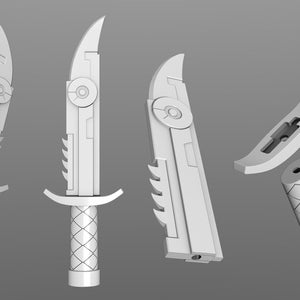 Mandolorian Heavy Knife Comic Series  3D PRINT FILES